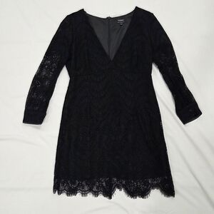 Bardot Black Lace Mini Dress Size 12